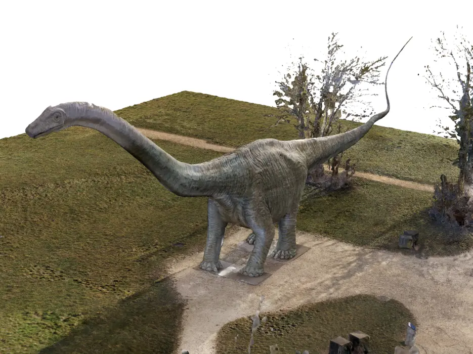 3D-Photogrammetrie Seismosaurus Rekonstruktion Park Im Grünen
